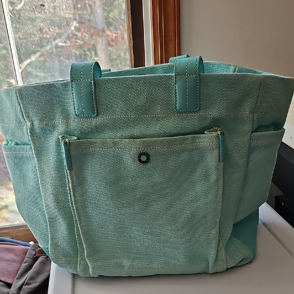Tiffany & Co. Turquoise Canvas Tote